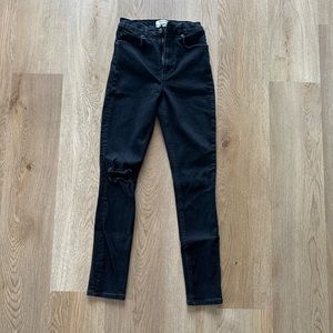 Reformation black skinny jeans